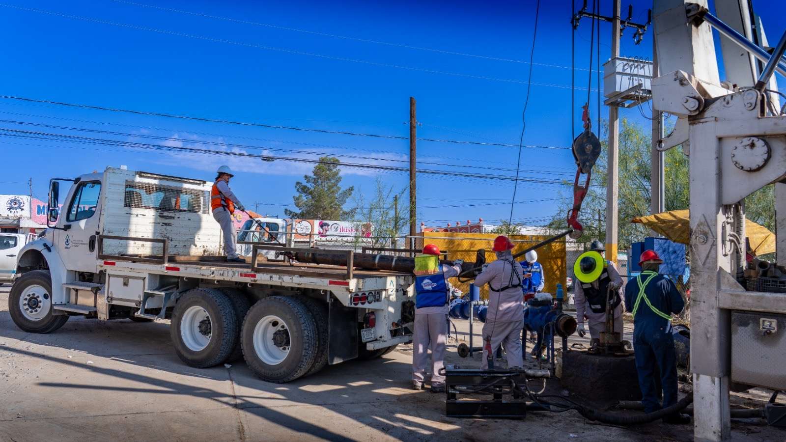Trabajan en reparación del pozo 138 para restablecer servicio de agua