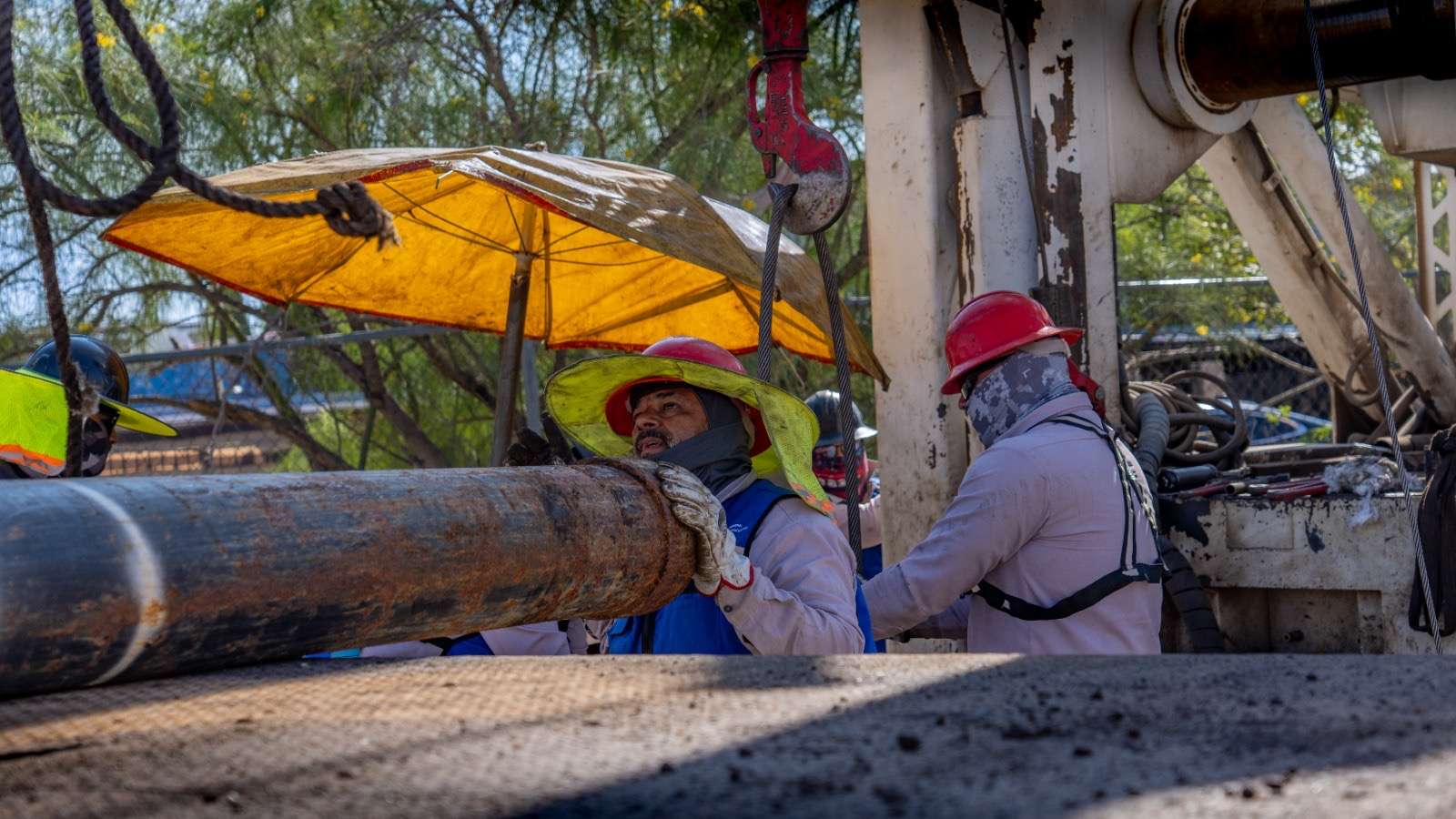 Trabajan en reparación del pozo 138 para restablecer servicio de agua