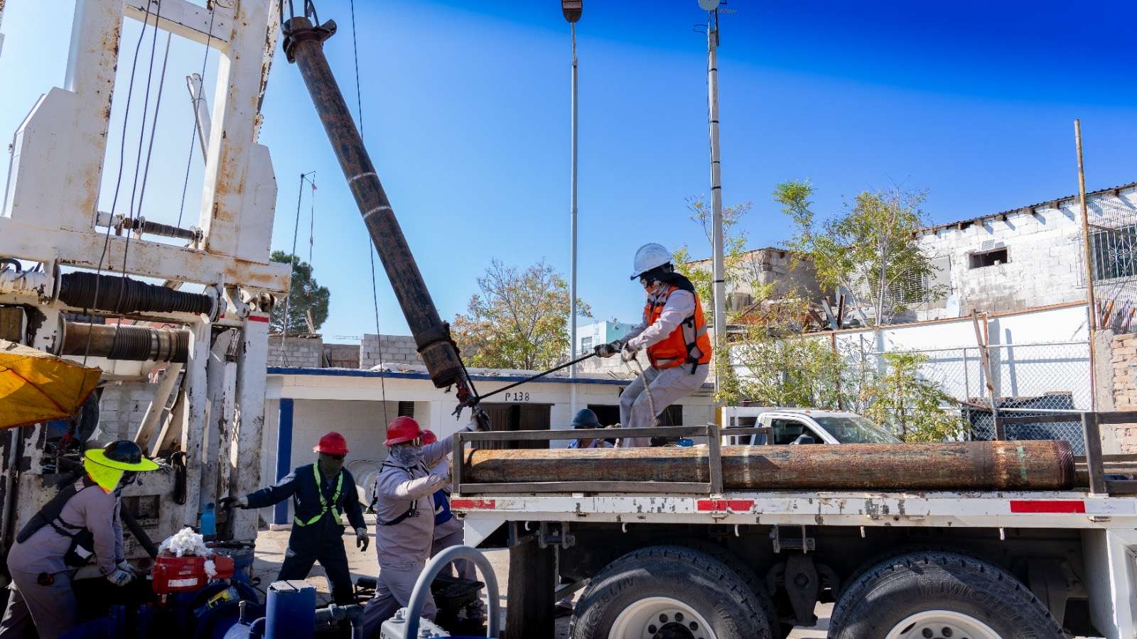 Trabajan en reparación del pozo 138 para restablecer servicio de agua