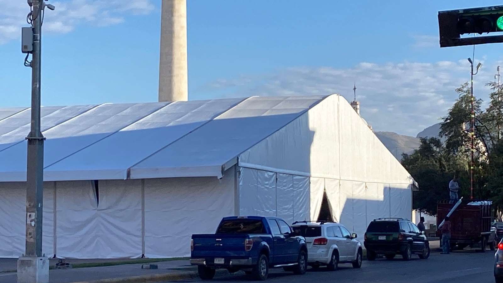 Muestra gran avance estructura para evento Cempasúchil un viaje al pasado