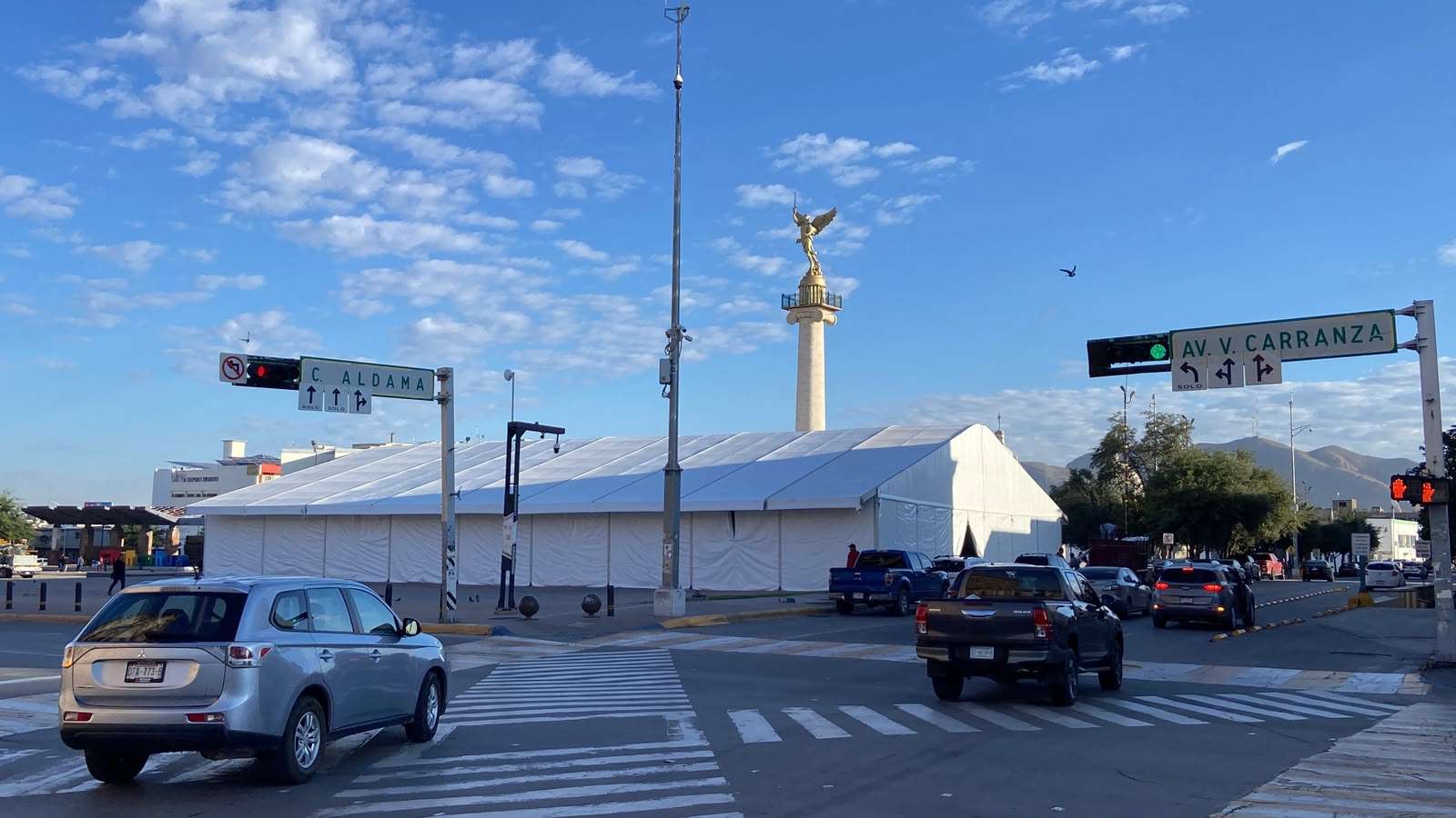 Muestra gran avance estructura para evento Cempasúchil un viaje al pasado