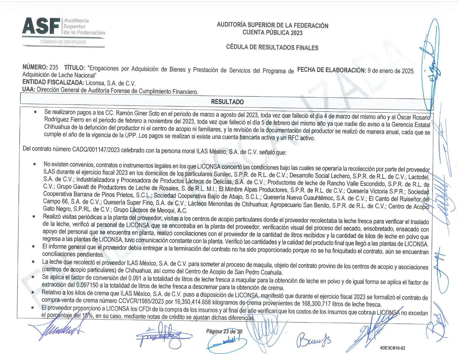 Exhiben desfalco millonario en Liconsa en gestión de Gregorio Chávez