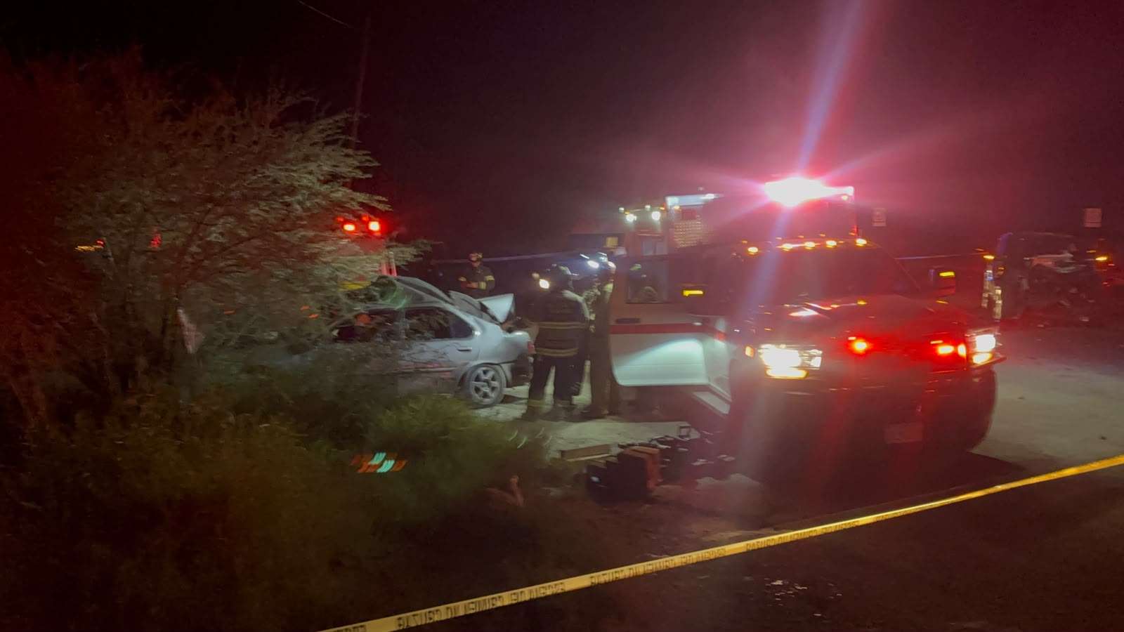Cobra accidente vial 3 víctimas en carretera a Delicias