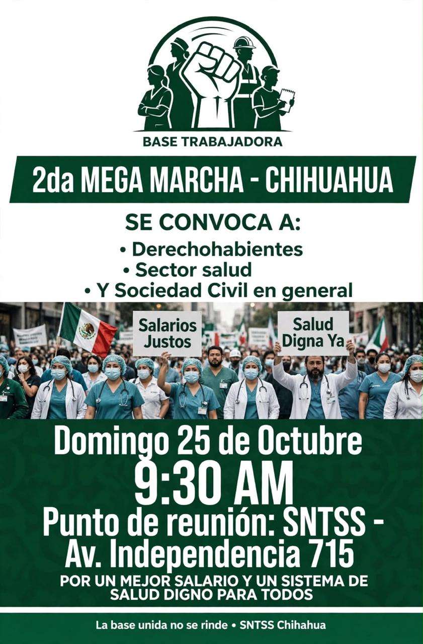 Convocan a segunda marcha masiva de trabajadores del Imss