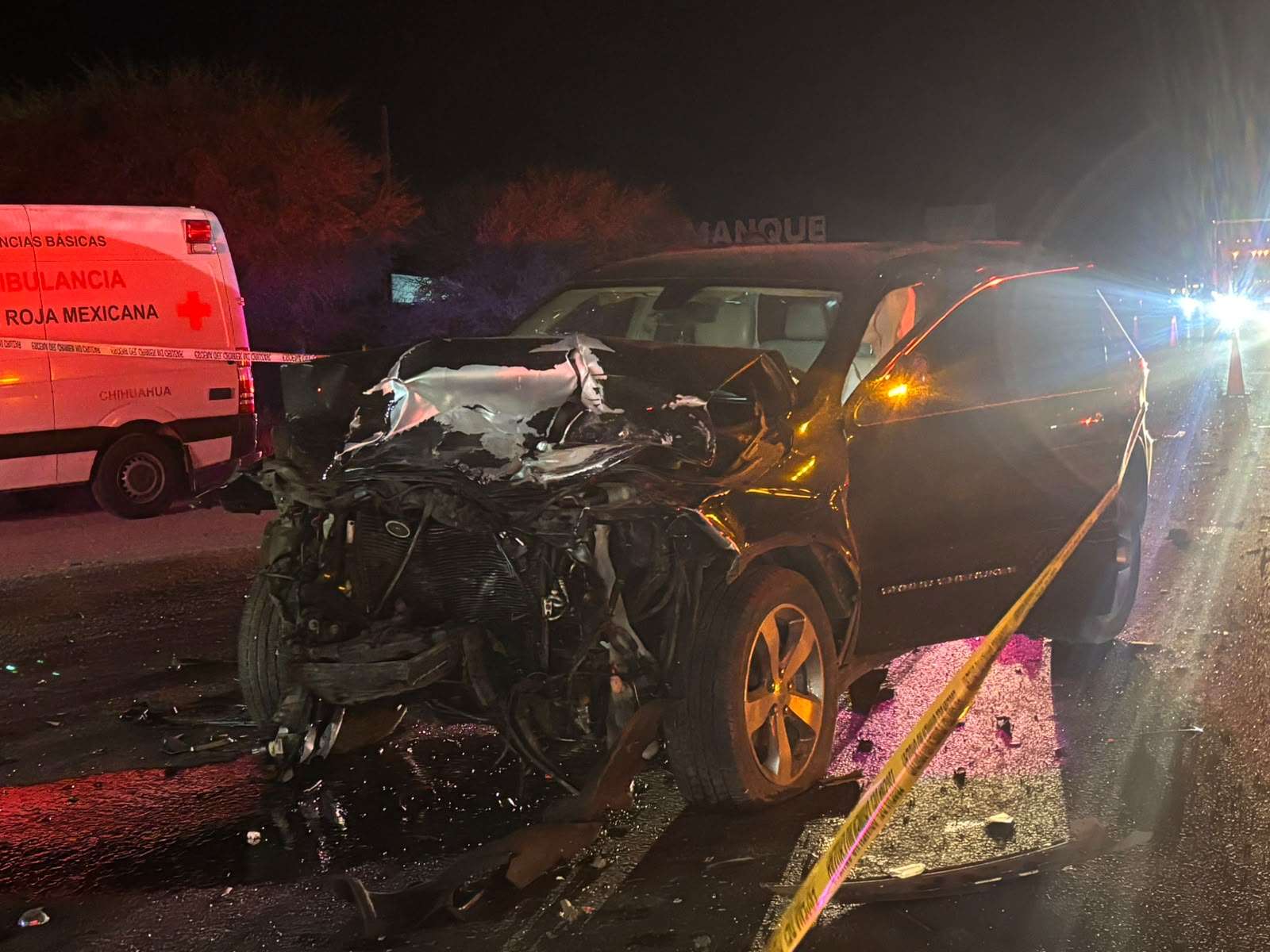 Cobra accidente vial 3 víctimas en carretera a Delicias