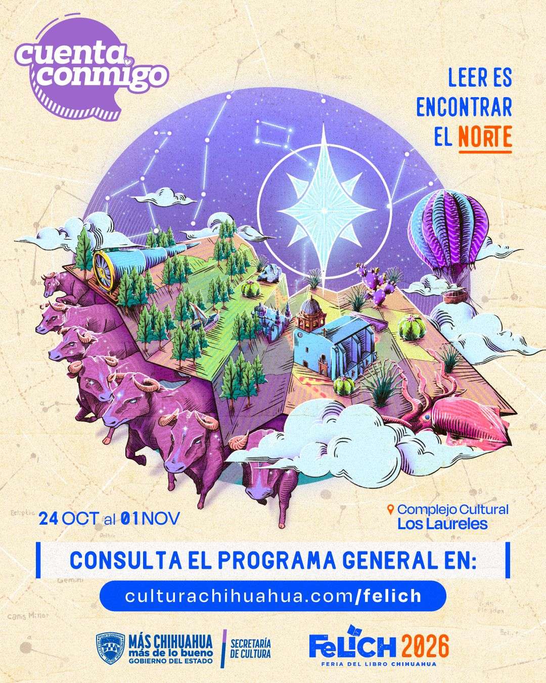 Presentan programa general de la Feria del Libro Chihuahua 2026