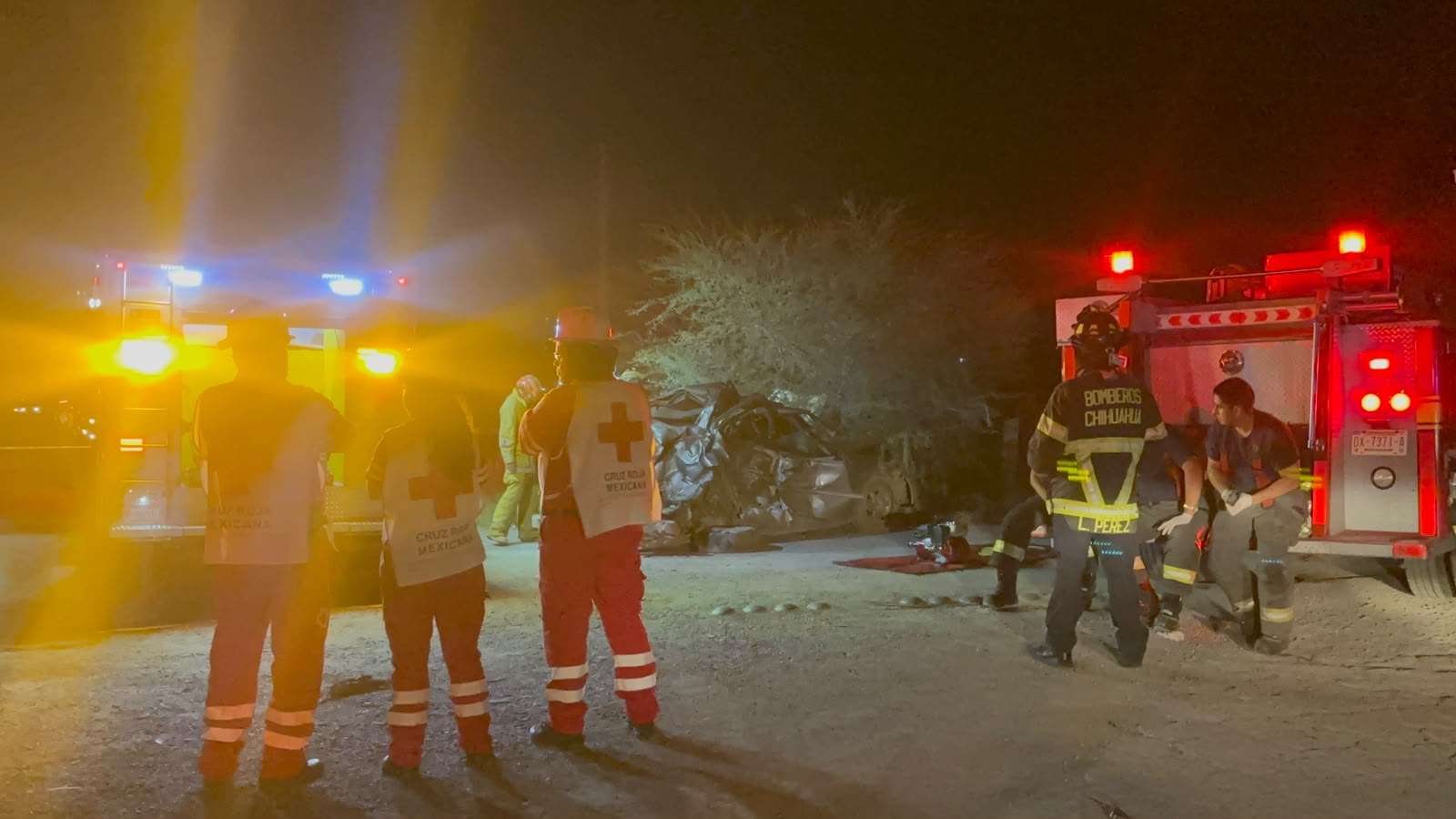 Cobra accidente vial 3 víctimas en carretera a Delicias
