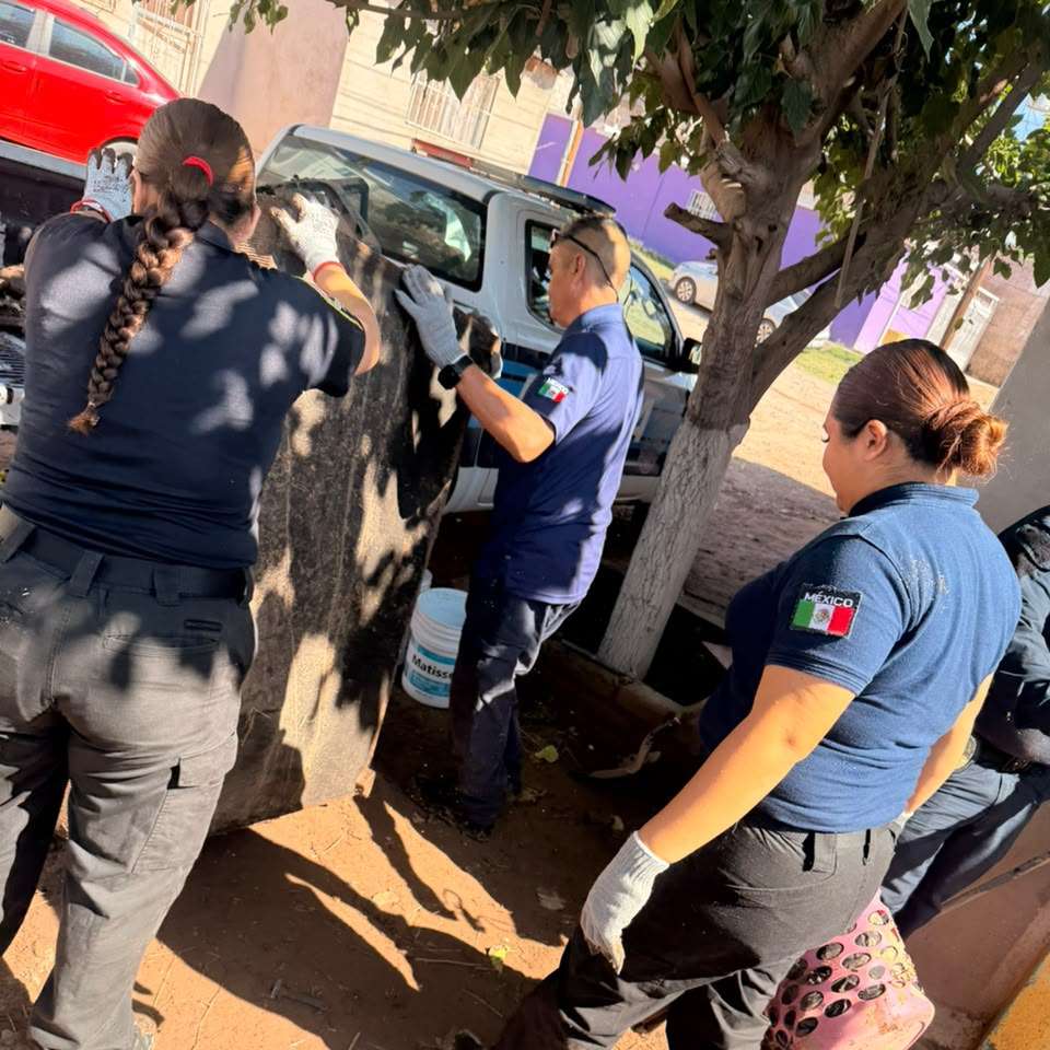 Apoyó Policía Municipal a vecino de la colonia CDP afectado por lluvias