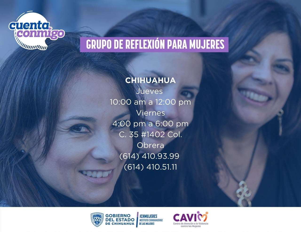 Invita Ichmujeres a su grupo de reflexión en Cavim