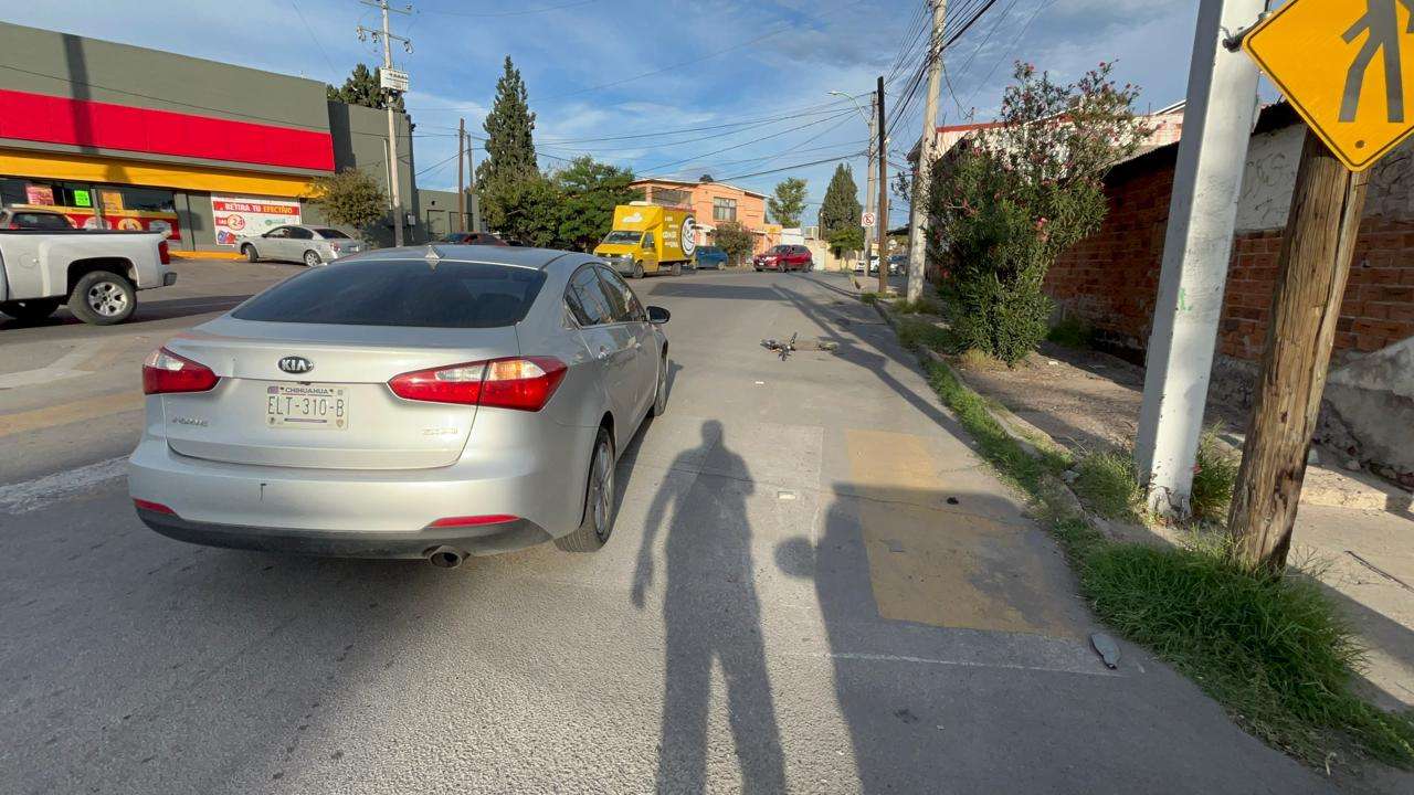Resulta joven herido al ser arrollado en la colonia Cuarteles