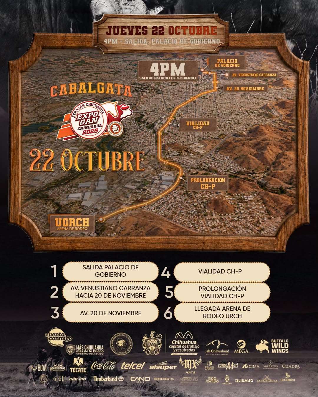 Arranca hoy la Gran Cabalgata de Expogan 2026; conoce la ruta