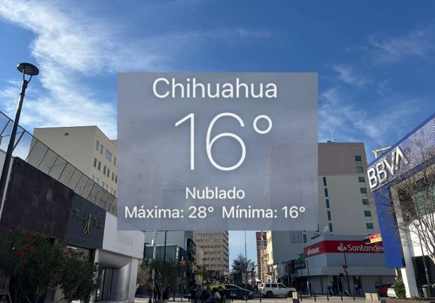 Registra la ciudad mañana agradable de 16°C; prevén tarde calurosa