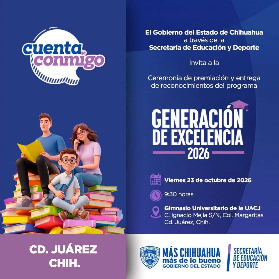 Reconocen a más de 7 mil estudiantes del programa Generación Excelencia 2026