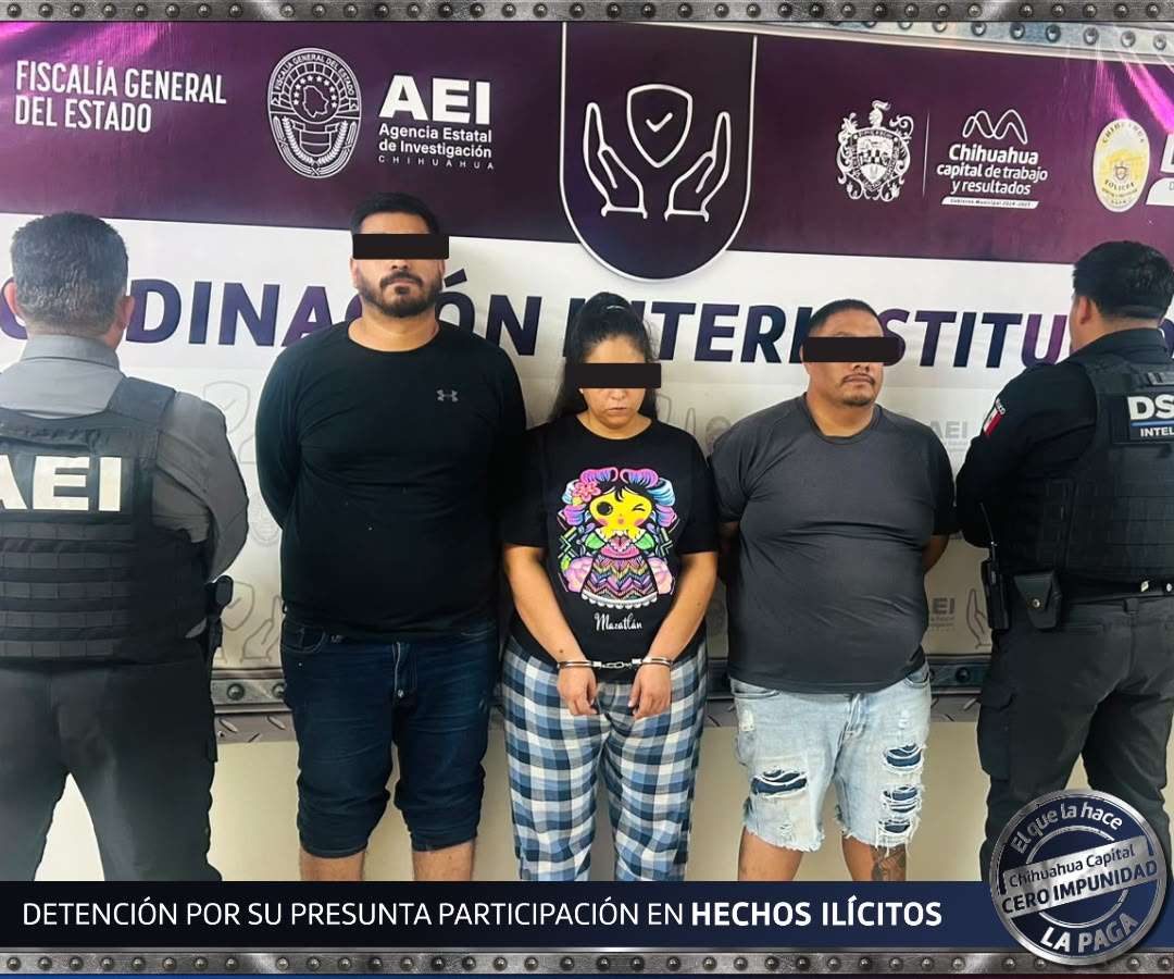 Detienen a tres luego de fuerte operativo por robo con violencia