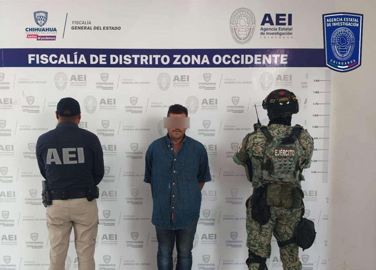 Detienen AEI y Sedena a hombre con dosis de cristal durante un cateo