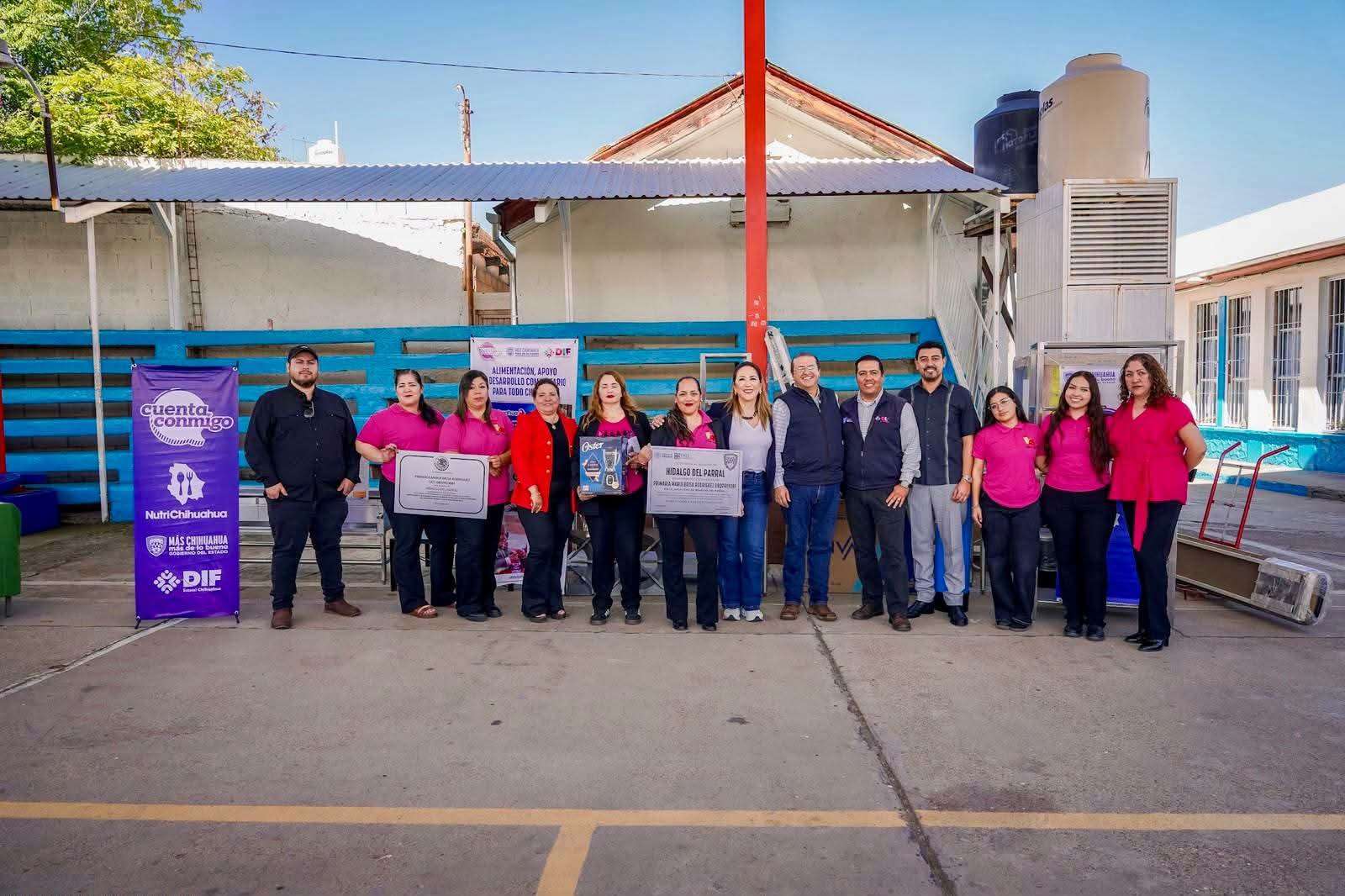 Equipan comedores escolares y comunitarios en tres municipios