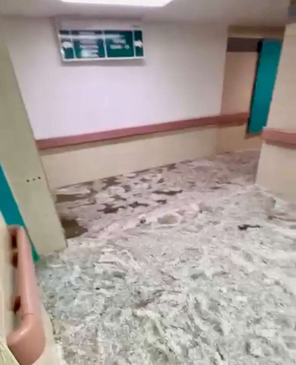 Comparte inundación en Hospital del Imss en Juárez