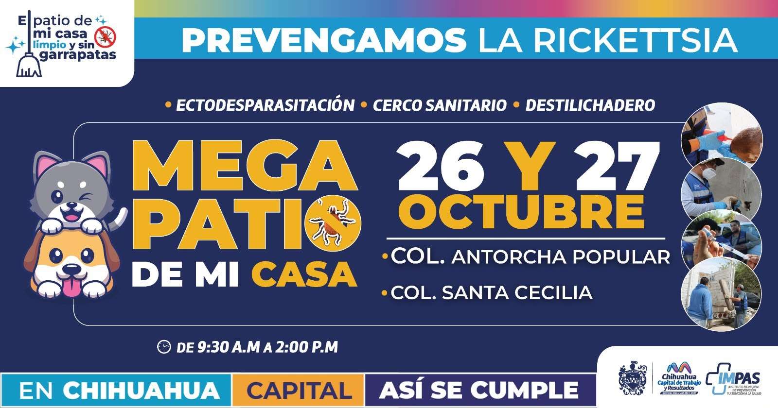 Llevarán programa Patio de Mi Casa a Antorcha Popular y Santa Cecilia