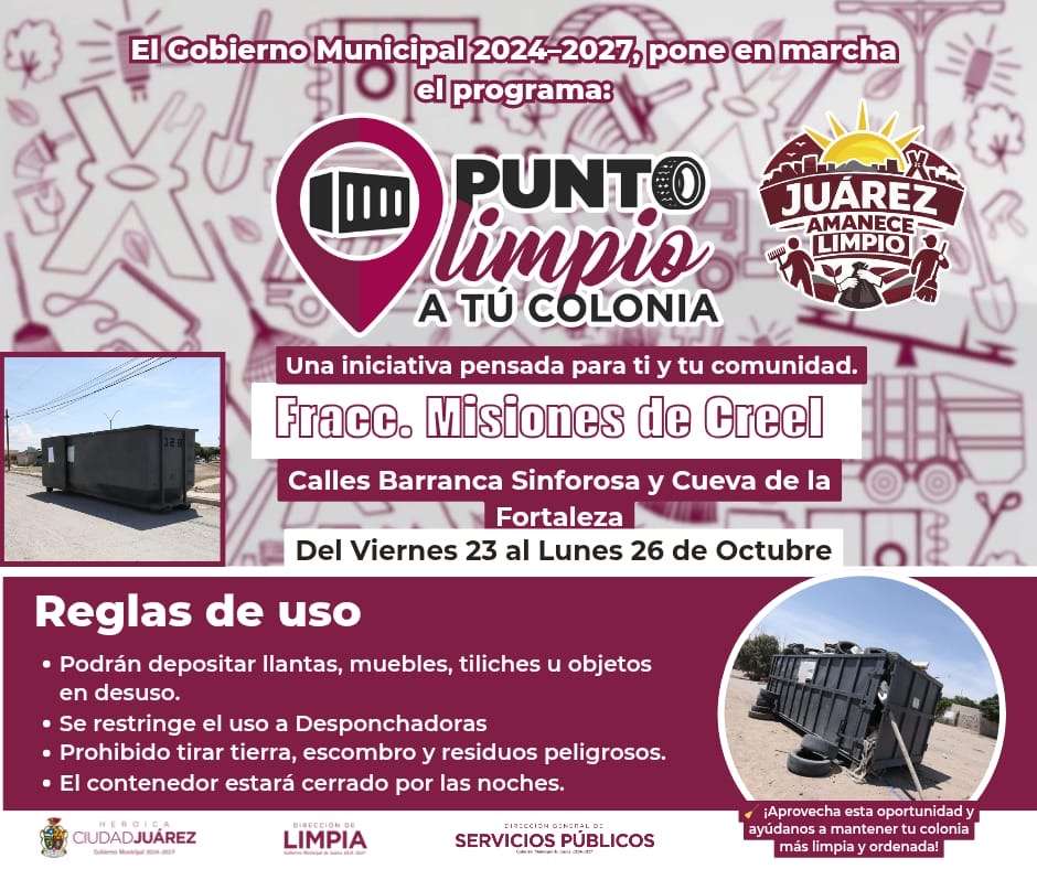 Instalan contenedores para tiliches en cuatro fraccionamientos 