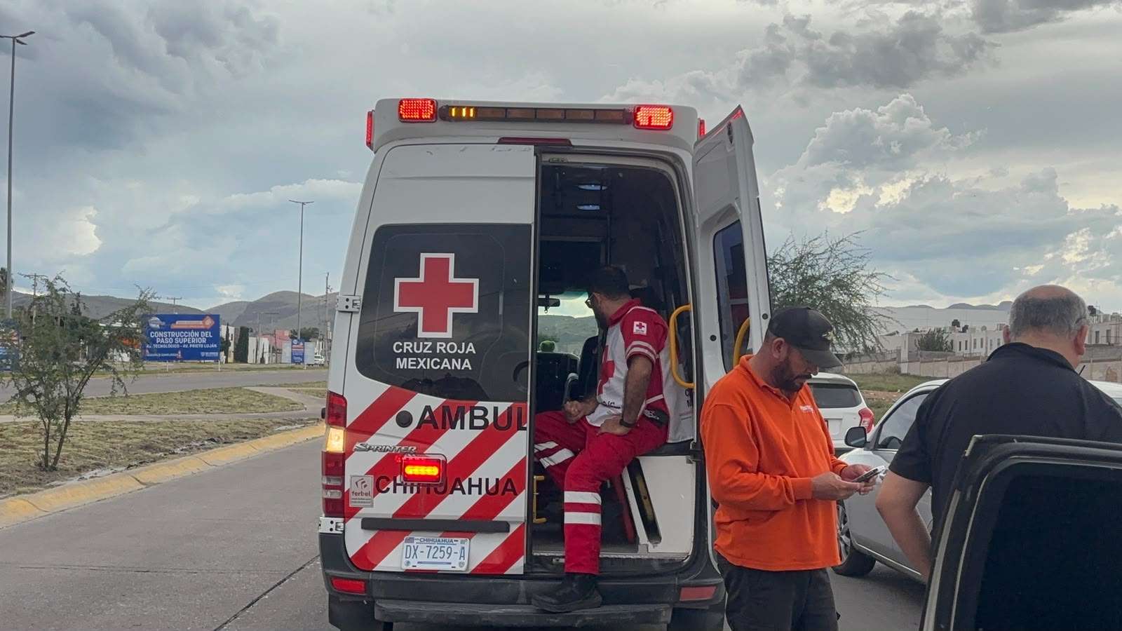 Deja choque un lesionado en la Prieto Luján