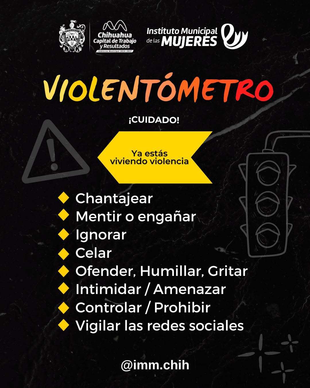 Identifica señales de alerta mediante el Violentómetro del Gobierno Municipal