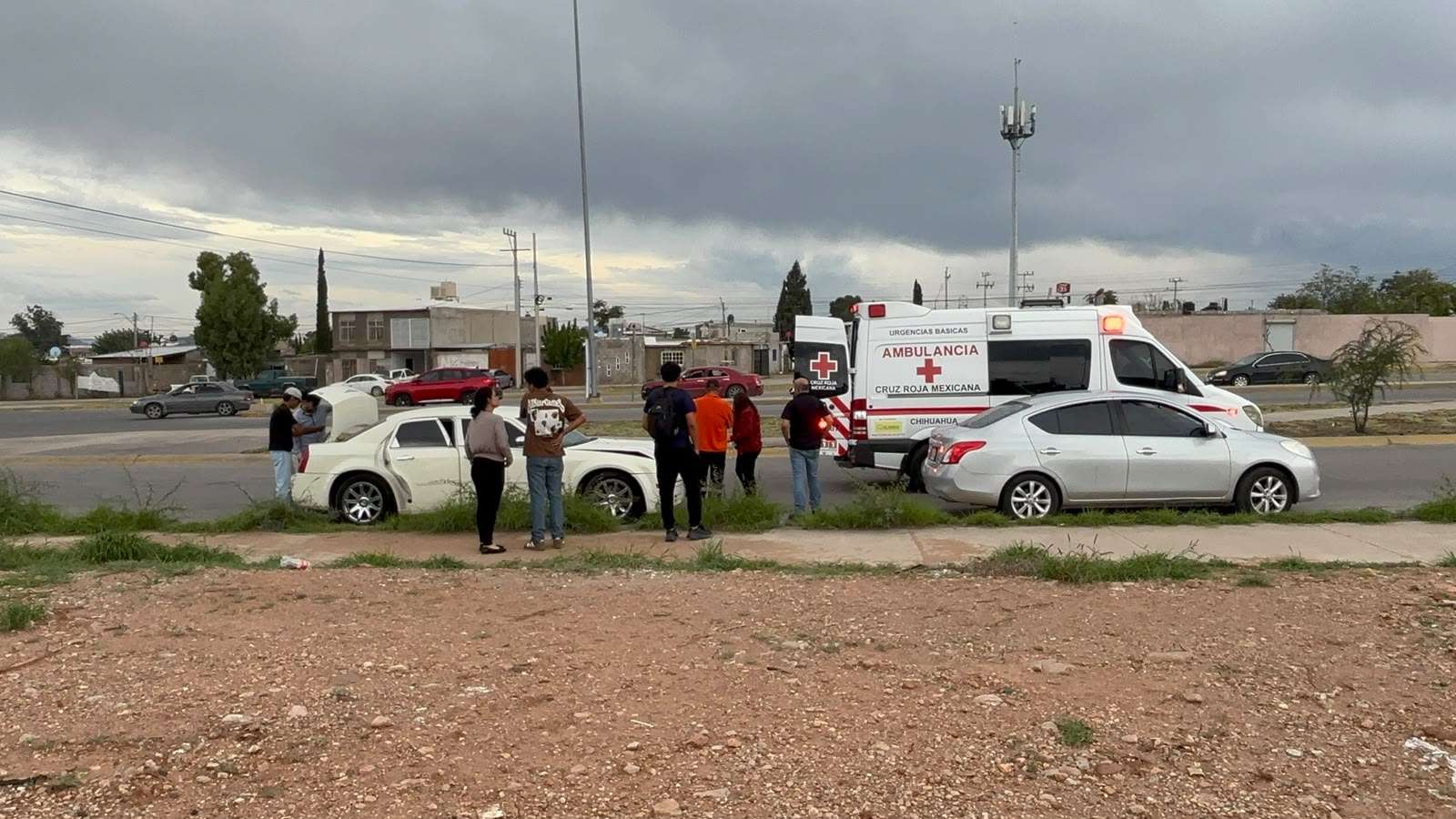 Deja choque un lesionado en la Prieto Luján