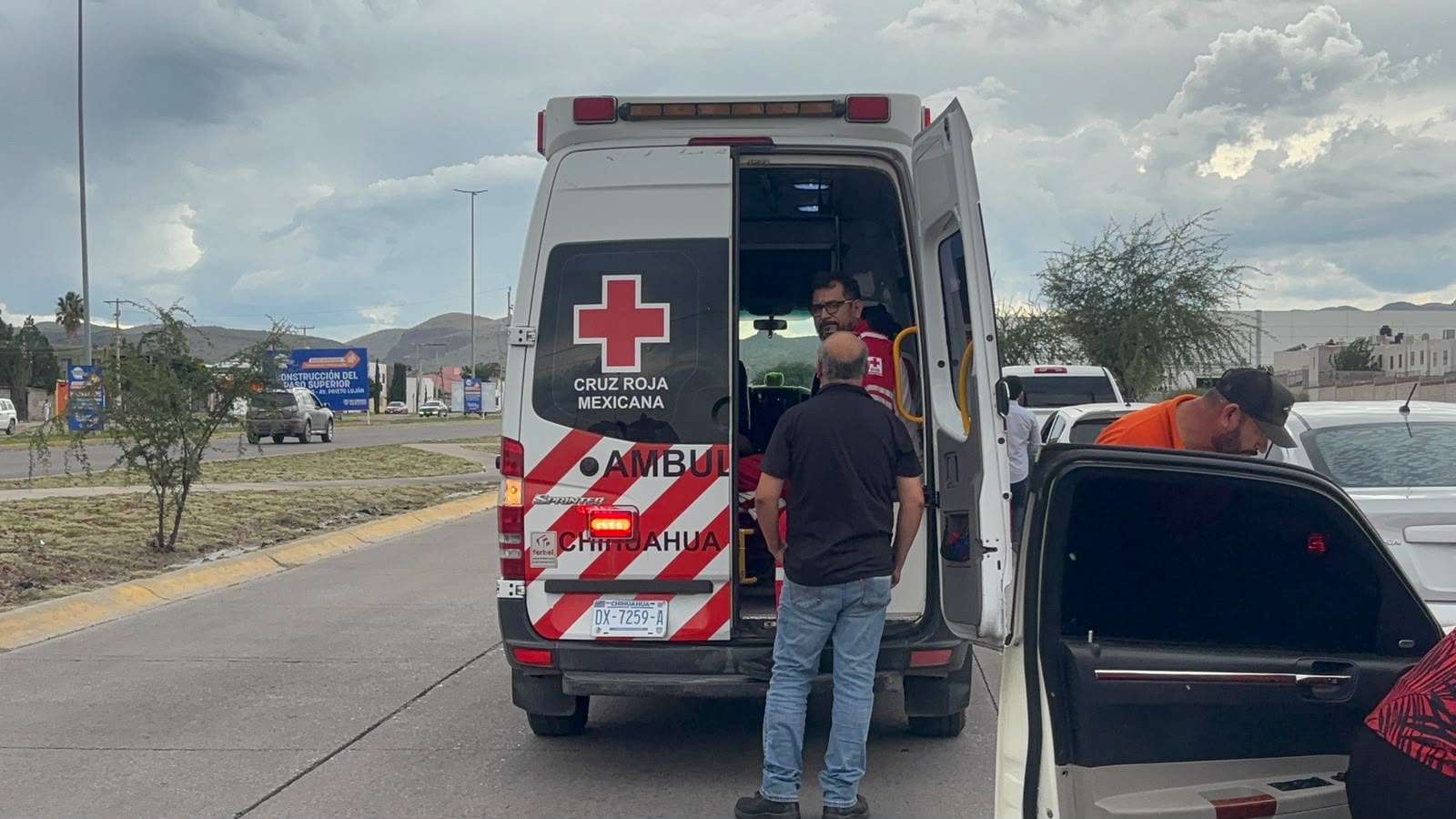 Deja choque un lesionado en la Prieto Luján