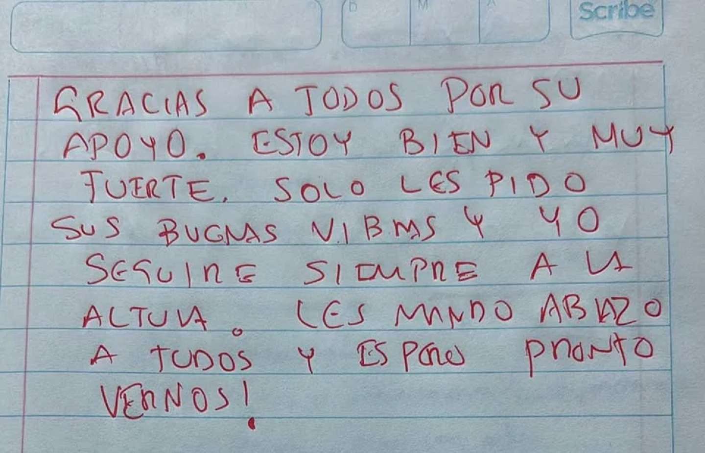Estoy bien y muy fuerte: Jáuregui desde el Altiplano