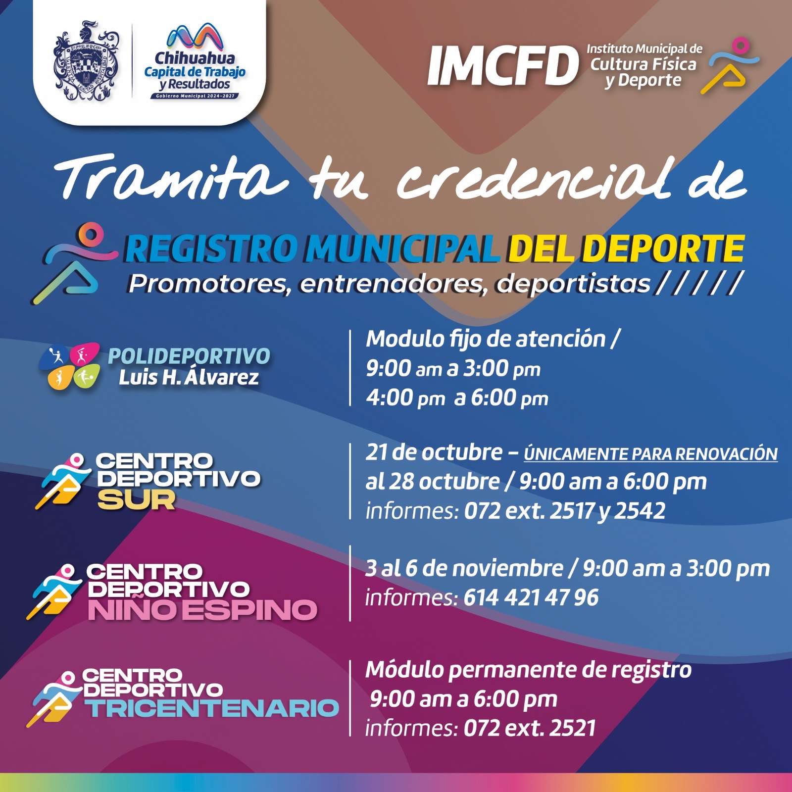 Instalan módulo del Registro Municipal del Deporte en centros deportivos