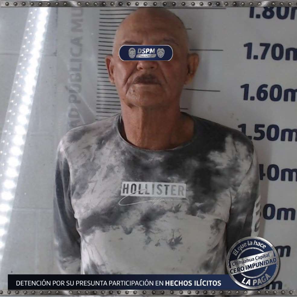 Detienen a adulto mayor con presuntas drogas en colonia Solidaridad Popular