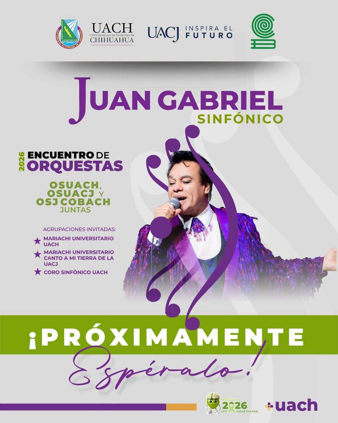 Unen orquestas de la Uach y Uacj para rendir tributo a Juan Gabriel