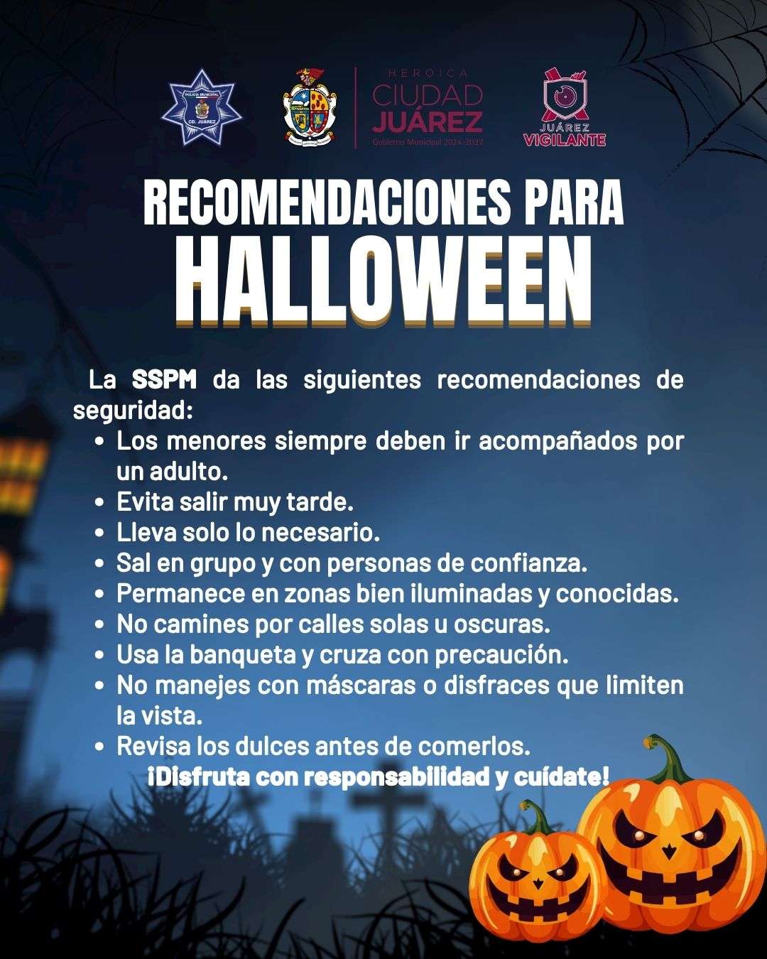Despliegan operativo Halloween Seguro 2026