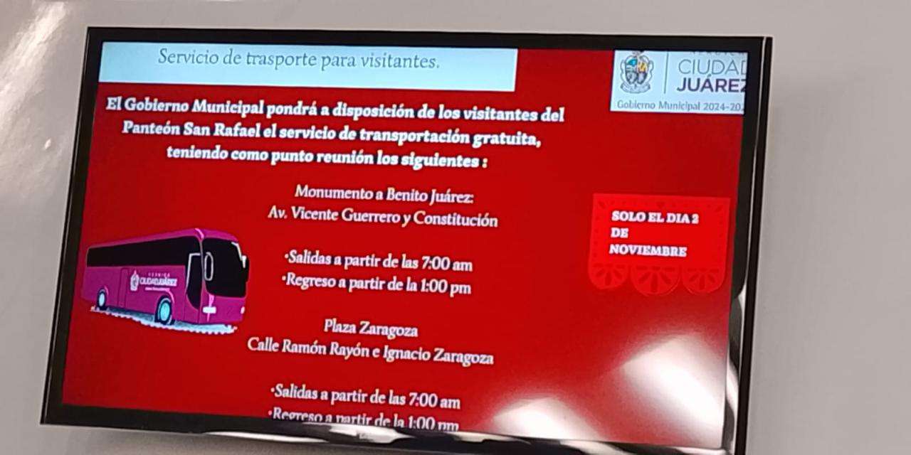 Preparan operativo especial por Día de Muertos 