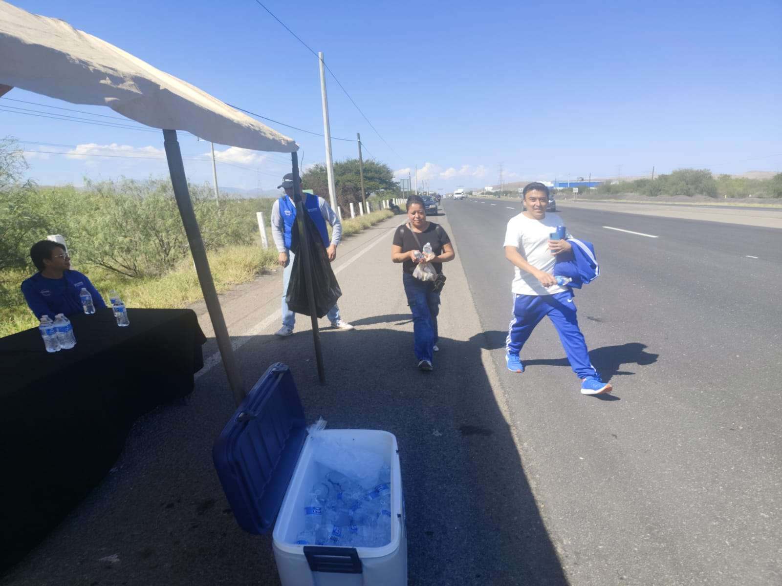 Apoyan a peregrinos rumbo a San Judas Tadeo