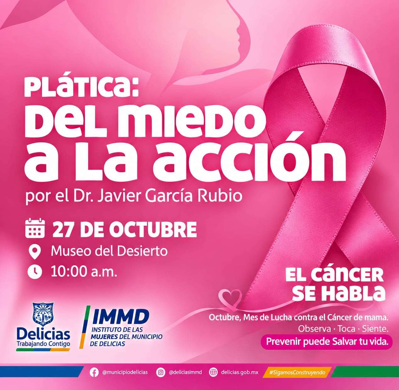 Invitan a conferencia gratuita sobre cáncer de mama
