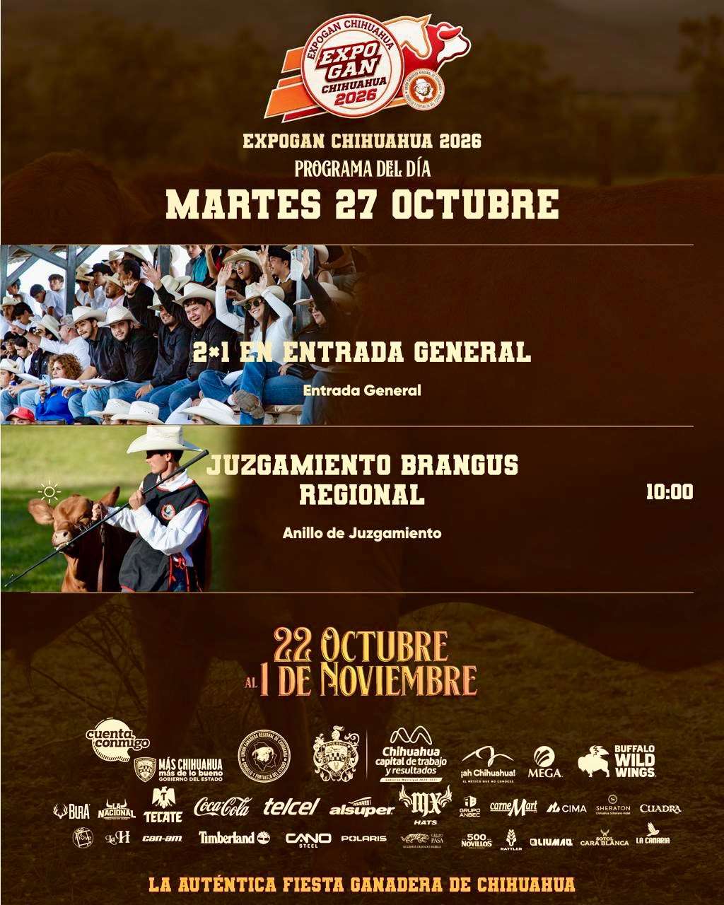 Ofrece Expogan 2X1 este martes