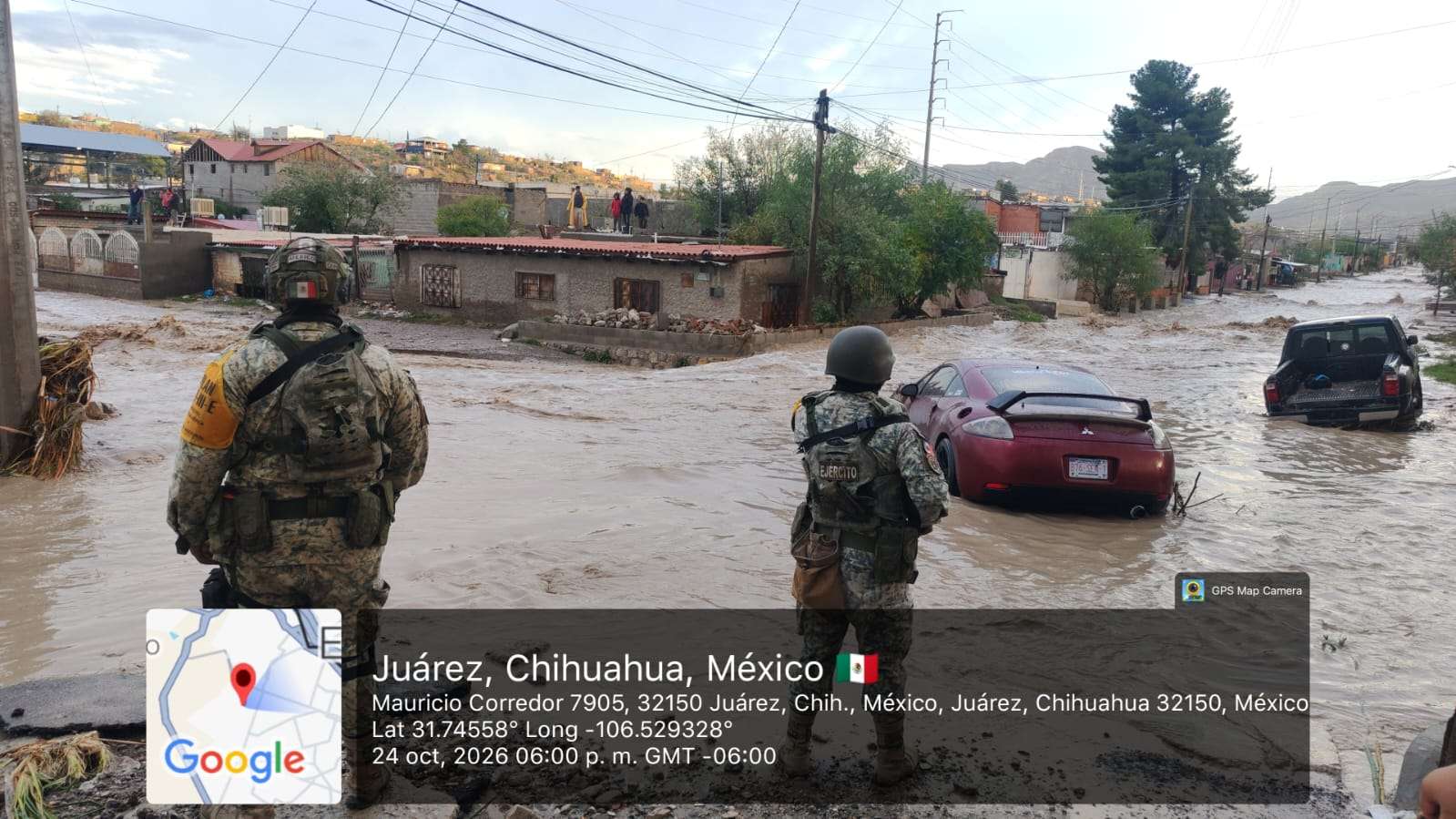 Activa Ejército Plan DN-III-E en Juárez por lluvias