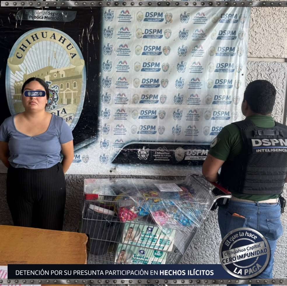Detuvo Policía Municipal a mujer por robo a supermercado