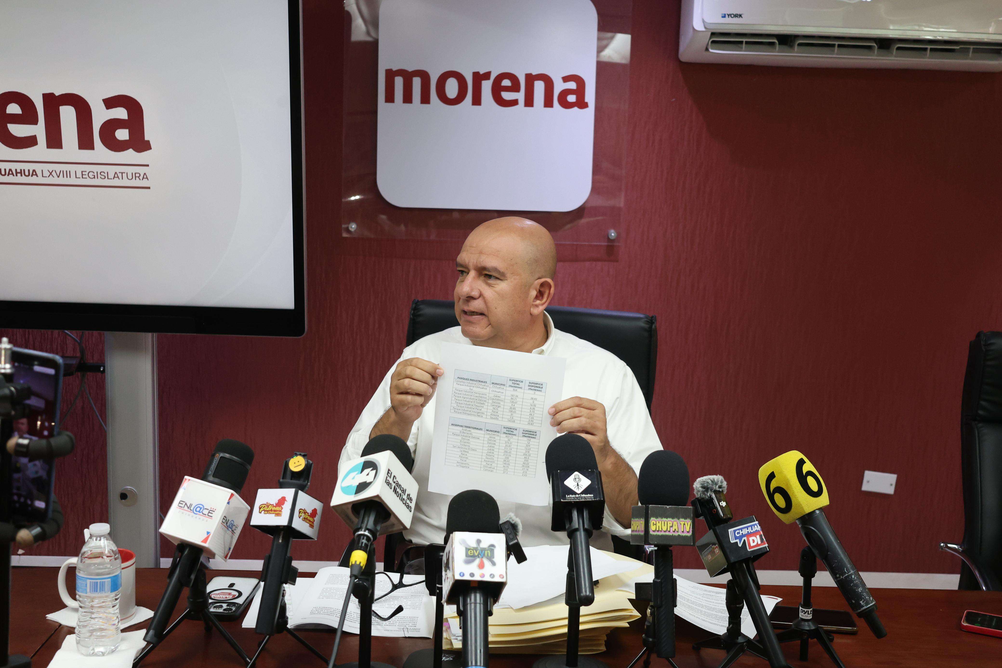 Rechaza Morena venta de predios sin aval legislativo