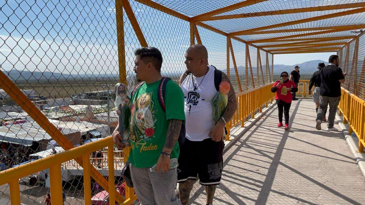 Colapsan fieles tráfico rumbo a San Juditas 
