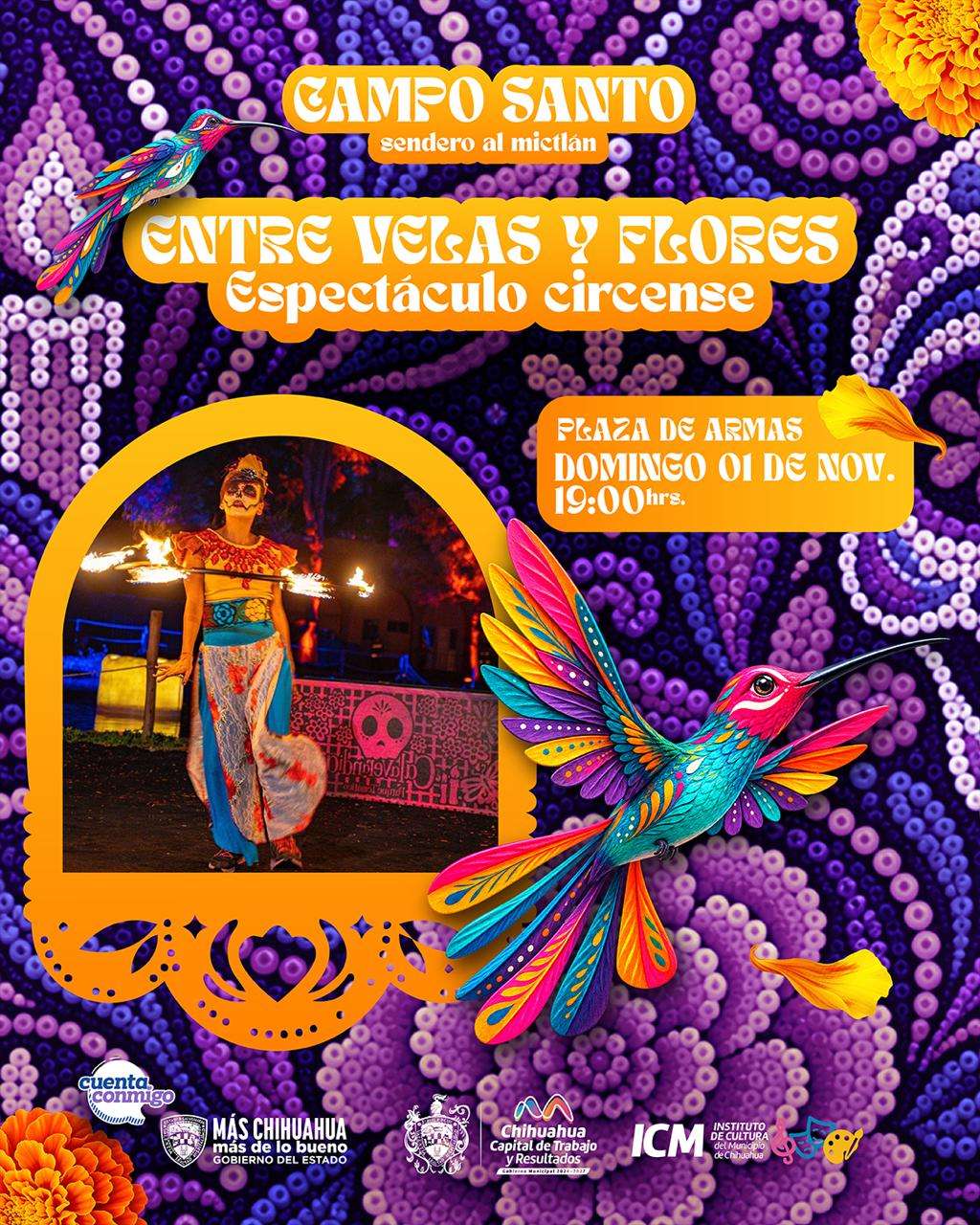 Invitan a espectáculo circense por Día de Muertos