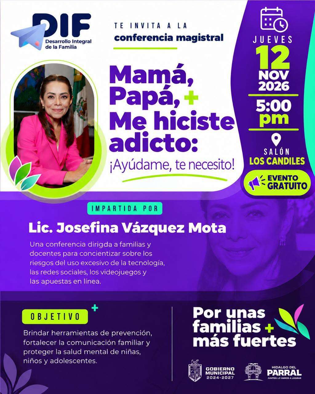 Llevaran a Parral conferencia sobre adicciones
