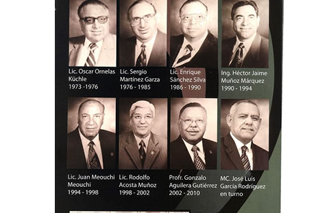 Los ocho directores del Cobach en toda su historia...