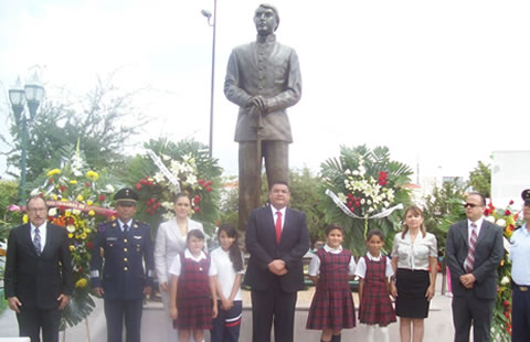 Conmemoran natalicio del cadete Agustín Melgar