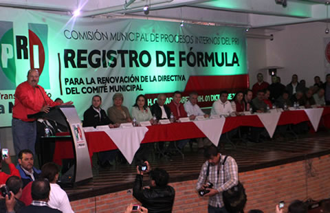 Durante el discurso de Duarte