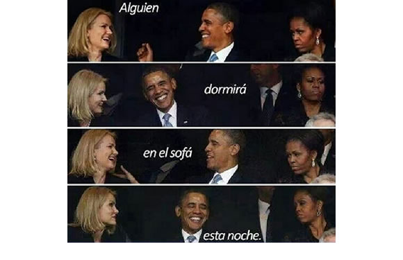 Michelle, visiblemente celosa