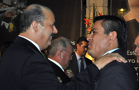 César Duarte con Alejandro Domínguez