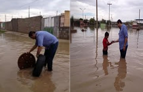 Visita Fernando Martínez a damnificados por lluvia