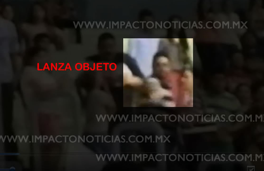 Lanzó un objeto