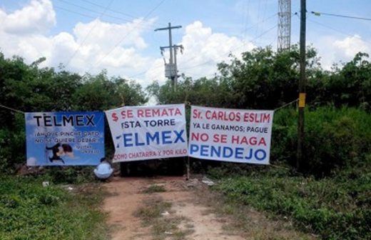 Toman ejidatarios de Bacalar torre de Telmex; exigen pago de 53 mdp